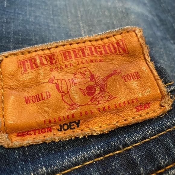 True Religion Womens Jeans Flare Size 27 Studded JOEY - Picture 6 of 6